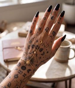 Premium Sun Star And Moon Celestial Hand Chain -  Waterproof Jewellery - Gift For Her